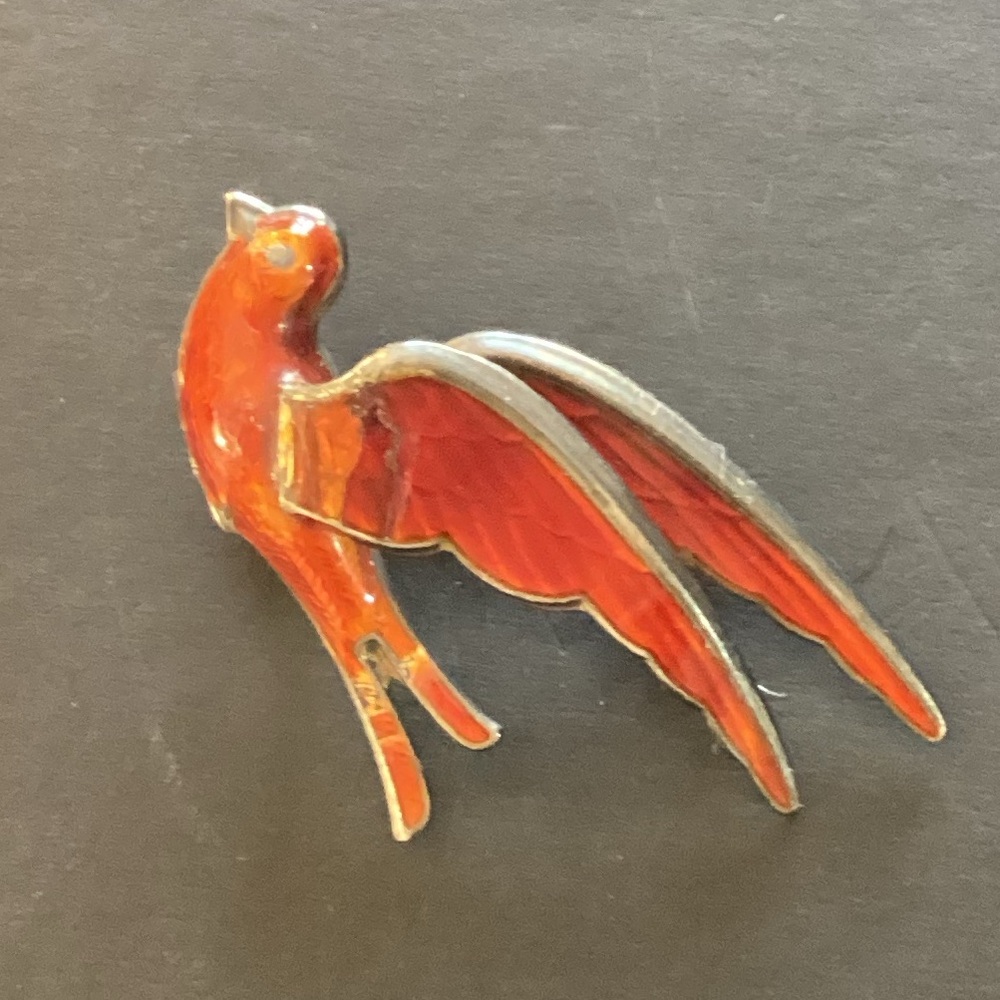 HROAR PRYDZ Norway Sterling Bird Brooch